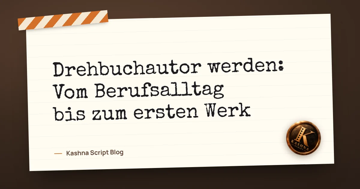 Drehbuchautor werden: Vom Berufsalltag bis zum ersten Werk